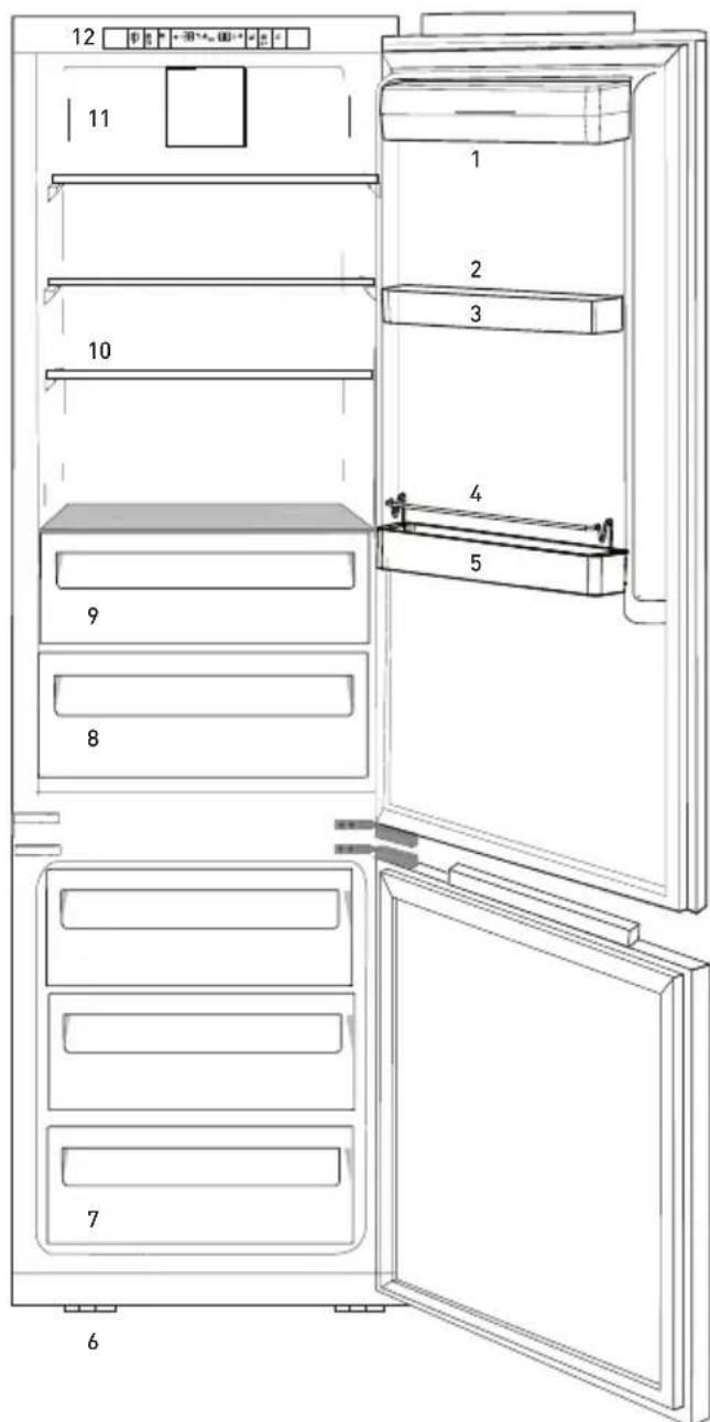 GRUNDIG GKNI 25752 FN - Familiarizarse con el electrodoméstico - 1