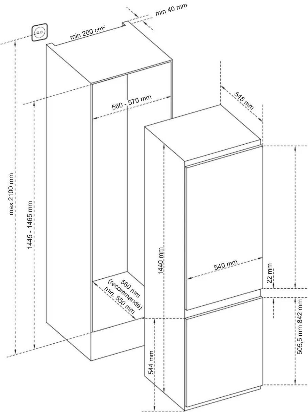 BLAUPUNKT 5CC268SD0 - Dimensions - 1