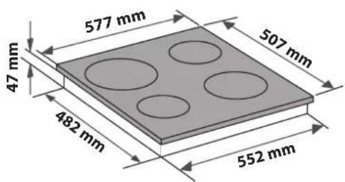 BLAUPUNKT 5RG64450 - PLACING THE HOB - 3