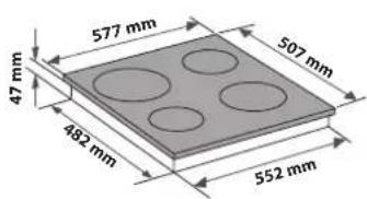 47 mm 577 mm 482 mm 507 mm 552 mm