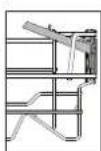 BLAUPUNKT 5VI4S00BKD - VIPBARE HYLDER MED JUSTERBAR POSITION - 2