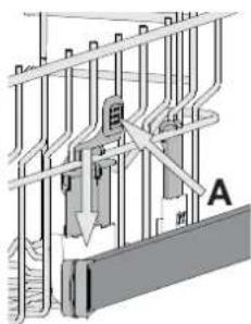 BLAUPUNKT 5VF4X00BXB - ADJUSTING THE HEIGHT OF THE UPPER RACK - 1