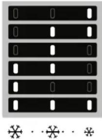 BLAUPUNKT 5CR284FD0 - Leds branden Ingestelde temperatuur - 1