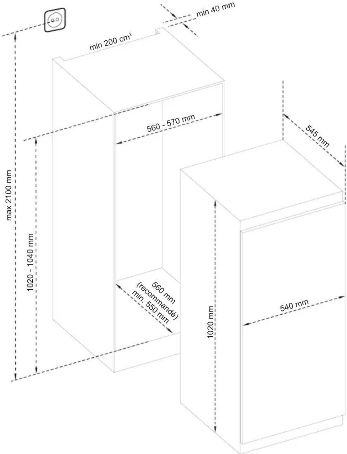BLAUPUNKT 5CG238FD0 - Dimensions - 1