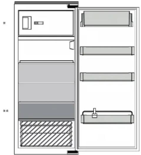 BLAUPUNKT 5CG244FD0 - OPBEVARING AF FRISKE FØDEVARER OG DRIKKEVARER - 1