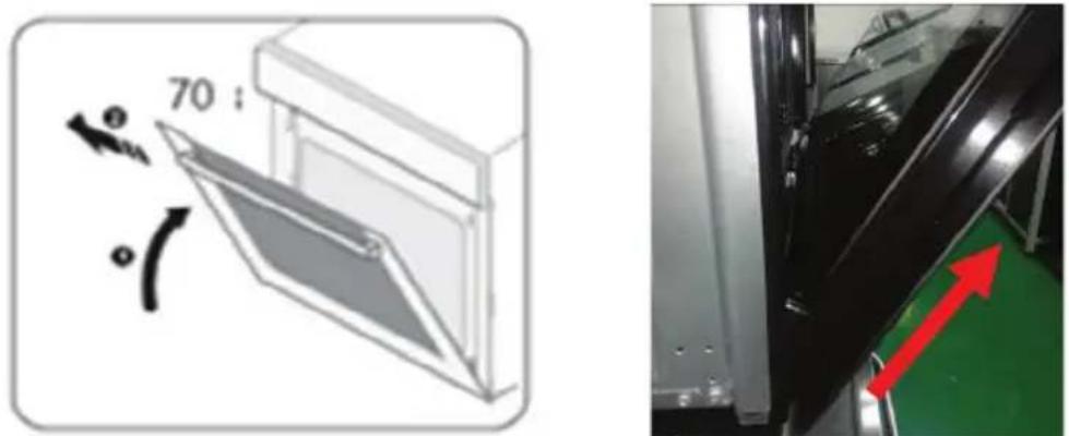 BLAUPUNKT 5B30P0250 - Installation instruction of the door frame up cover and rotation bracket assembly - 4
