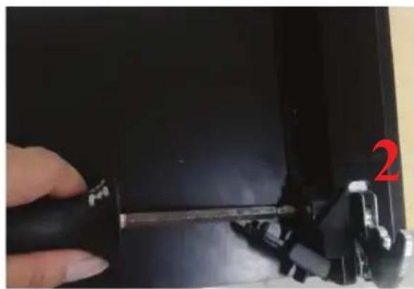 BLAUPUNKT 5B30P0250 - Installation instruction of the door frame up cover and rotation bracket assembly - 14
