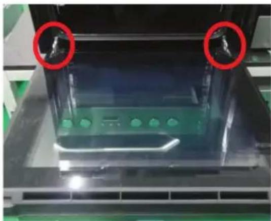 BLAUPUNKT 5B30P0250 - Installation instruction of the door frame up cover and rotation bracket assembly - 2