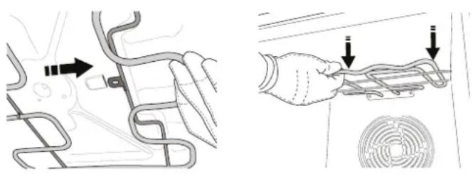 BLAUPUNKT 5B10S0040 - LOWERING THE UPPER HEATING ELEMENT - 1