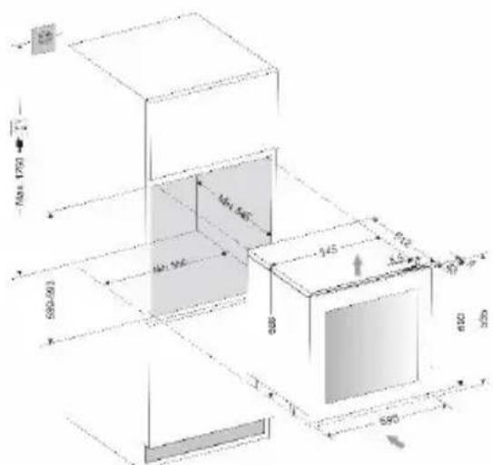 BLAUPUNKT 5WK830FF0 - ANVISNINGER VEDR. INDBYGNING I KOLONNE - 1
