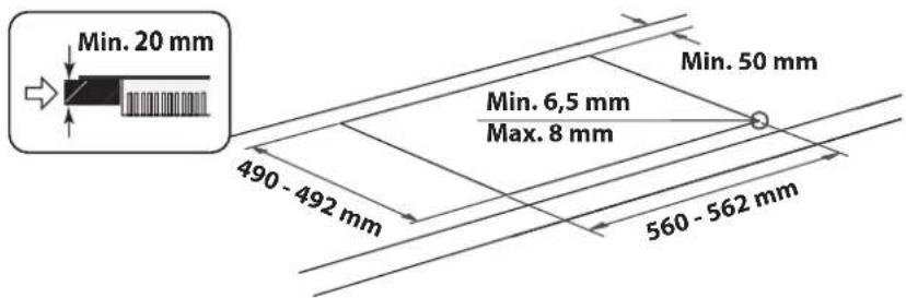BLAUPUNKT 5RE64450 - DIMENSIONER OCH DISTANSER SOM SKA IAKTAS - 3