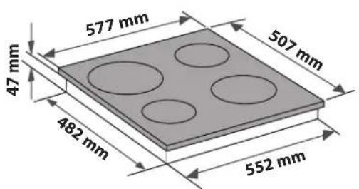 BLAUPUNKT 5RE64450 - PLACING THE HOB - 3