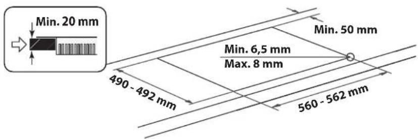 BLAUPUNKT 5RE64450 - PLACING THE HOB - 4