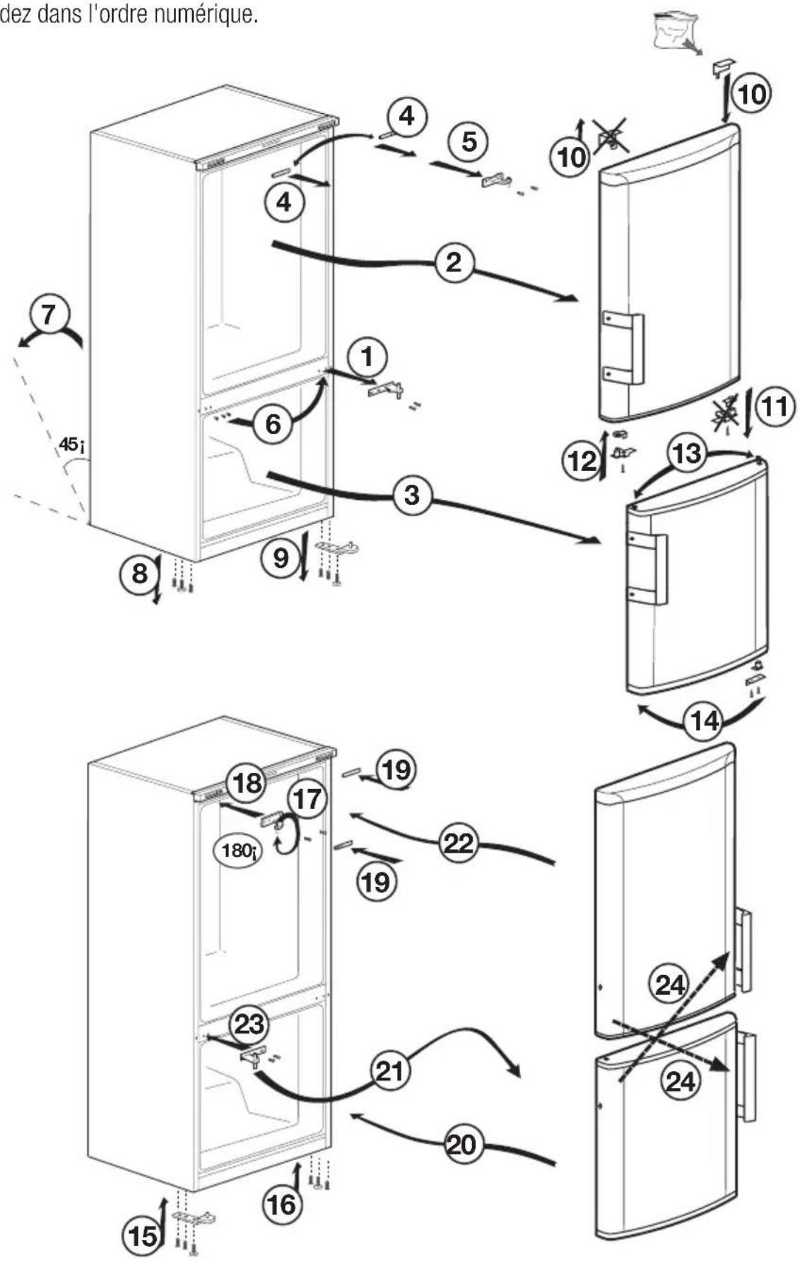 BEKO RCNE530K20X - Réversibilité des portes - 1