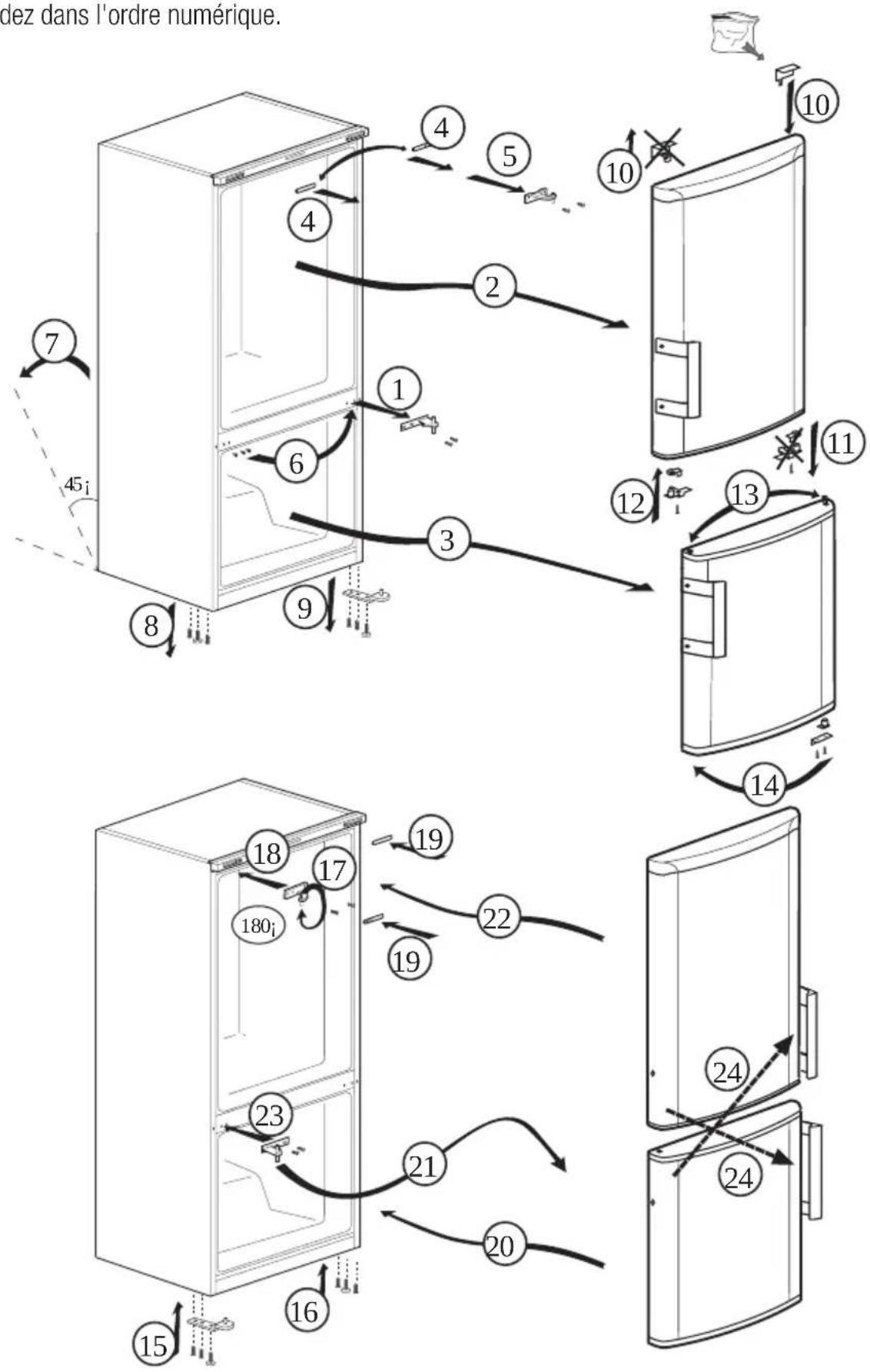 BEKO RCNE520K20DZX - Réversibilité des portes - 1
