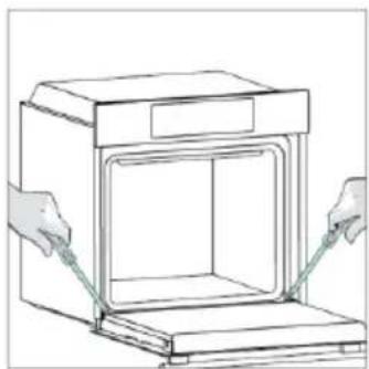 CANDY CA6 N5B3LYTX - OUTSIDE THE OVEN: removal and cleaning the glass door - 9