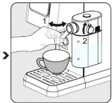 BEKO CaffeExperto CEP 5464 DX - Cappuccino ve Latte hazırlanması - 2