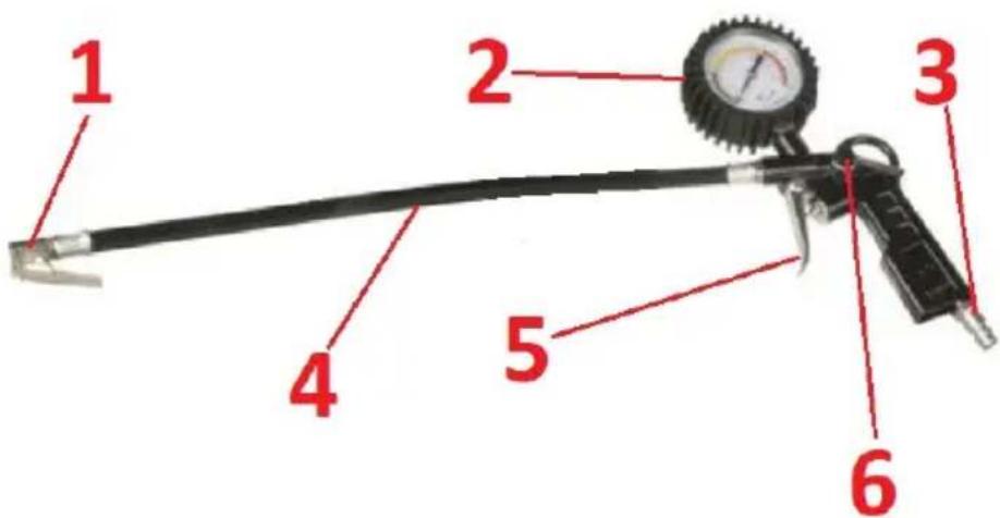 MSW ASG-SET5 - Pistolet de gonflage des pneus - 1