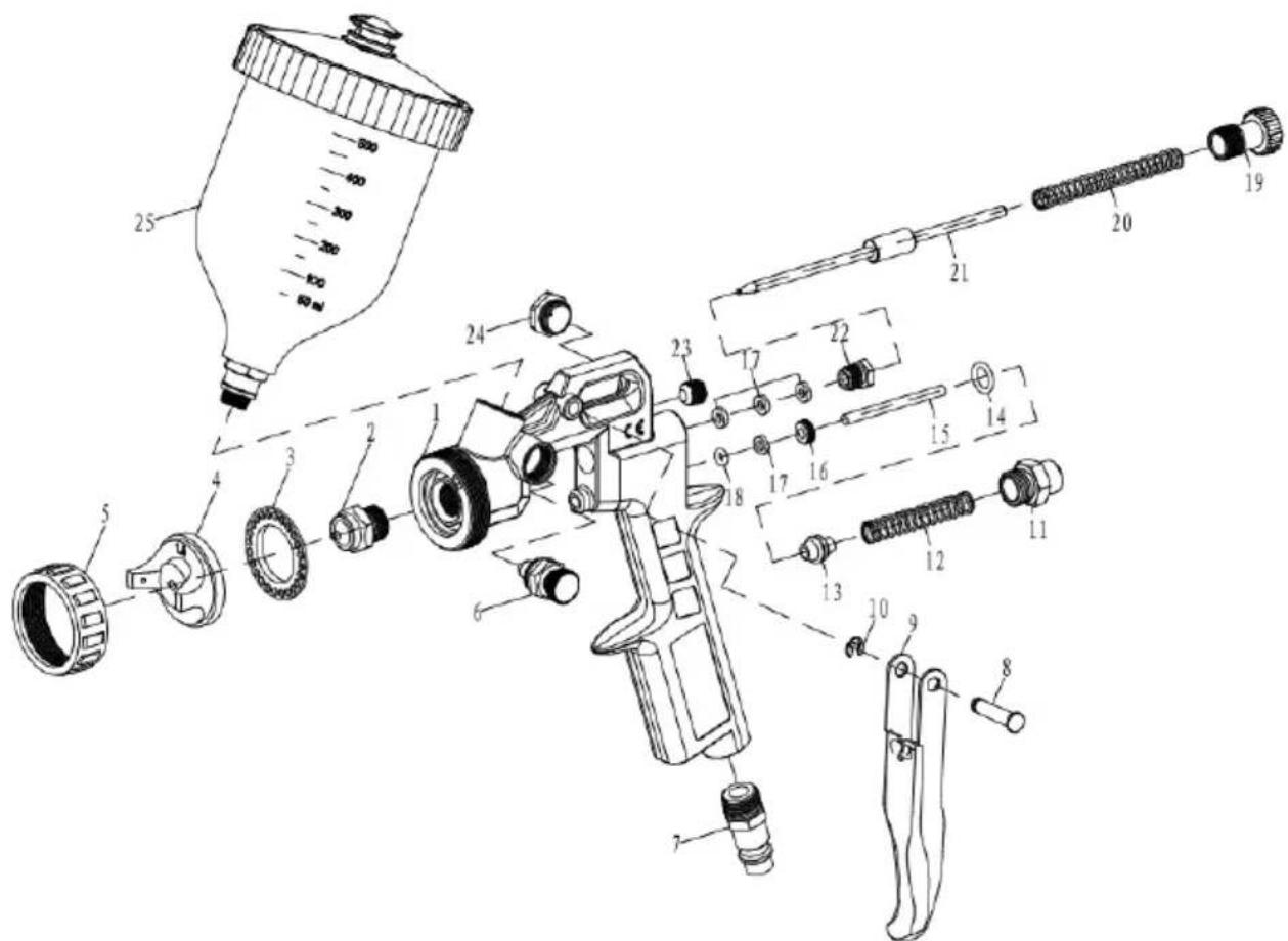 MSW ASG-SET5 - Sprøjtepistol - 1