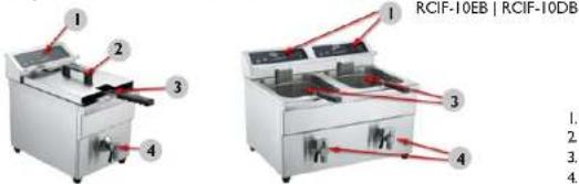 Royal Catering RCIF-10DB - MONTAJE DE LA MÁQUINA - 1