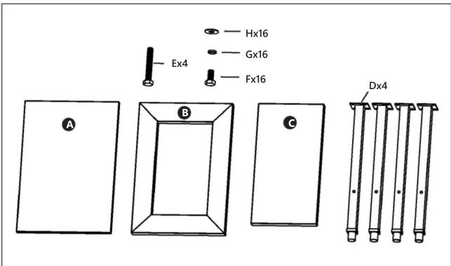 Royal Catering RCSF-15D - SHELF FOR ELECTRIC FRYER - 5