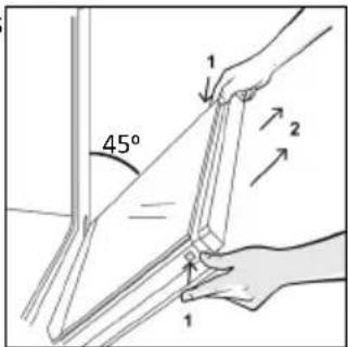CANDY CA6 NP3T2HTB - OUTSIDE THE OVEN: removal and cleaning the glass door - 3