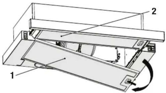 BEKO HNT62610BH - Curățarea filtrului de grăsime din aluminiu - 1