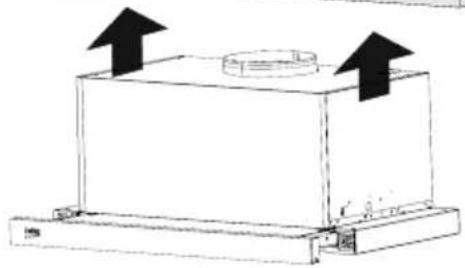 BEKO HNT62610BH - Installation of the hood - 4