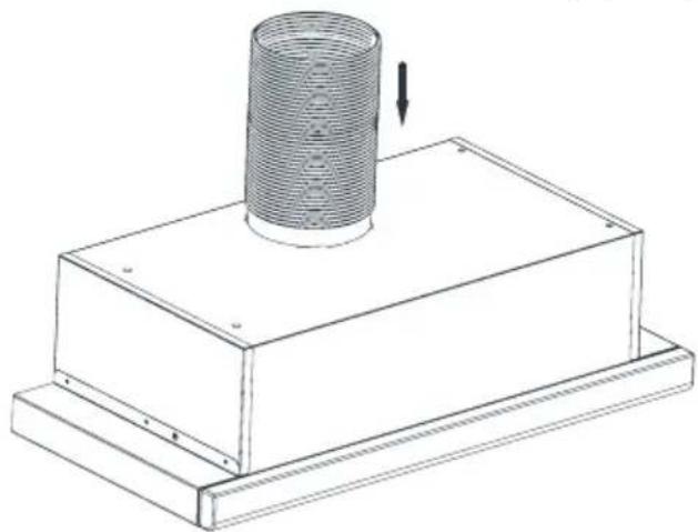 BEKO HNT62610BH - Installation of the hood - 6