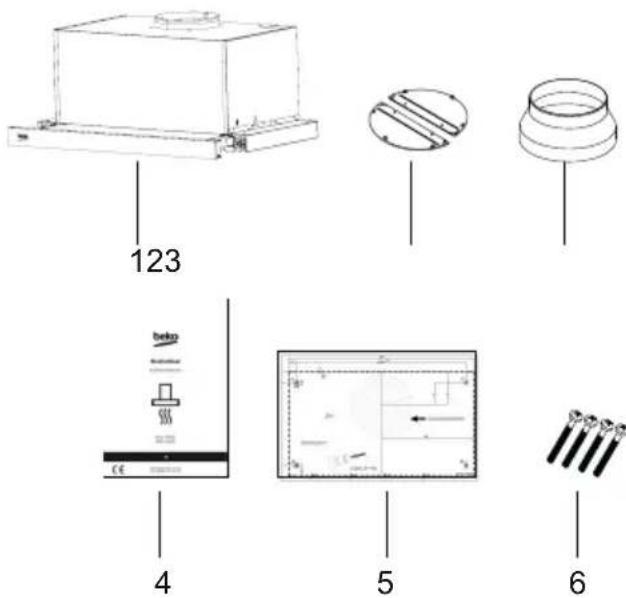 BEKO HNT62610BH - Installations-Zubehör - 1