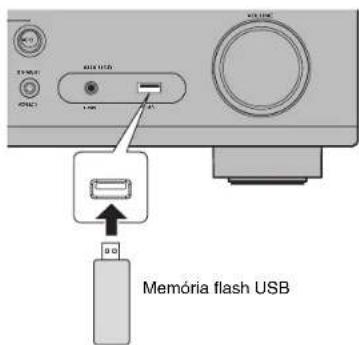 YAMAHA HTR-5072 - Reprodução de música armazenada em uma memória flash USB - 1