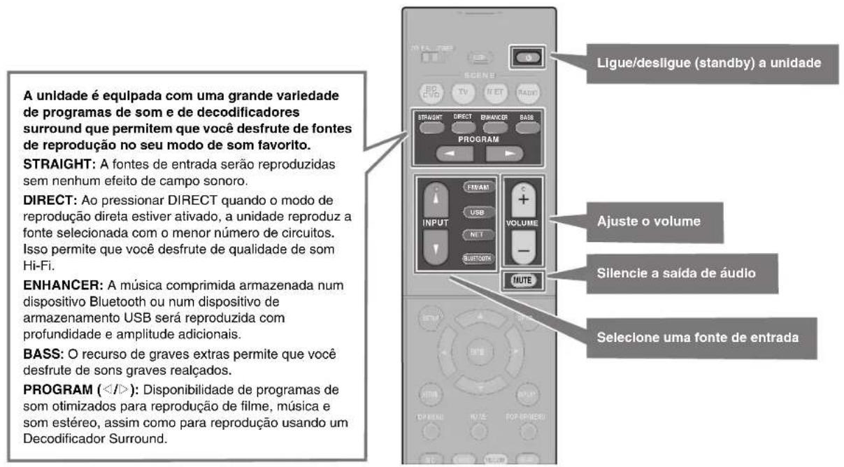 YAMAHA HTR-5072 - Funções básicas de reprodução - 1