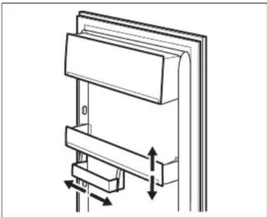 ELECTROLUX LFB2AE88S1 - Positionnement des étagères de porte - 1
