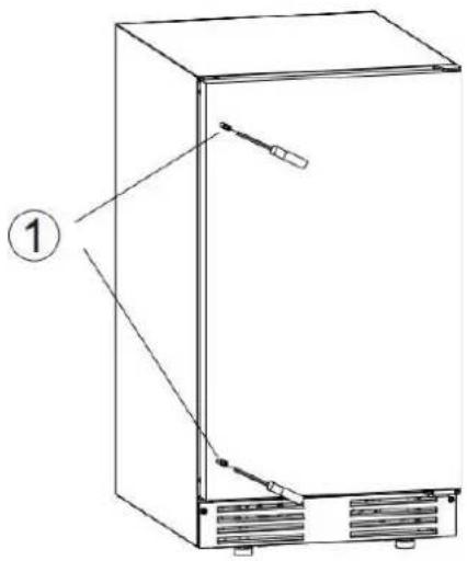 Summit BIM182OS - INSTALLATING THE HANDLE. - 1