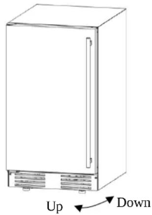 Summit BIM182OS - Leveling the Icemaker - 1