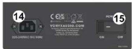 Vonyx VX820 - MIX UITGANG - 2