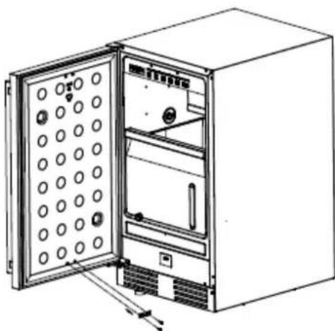 Summit BIM182ADA - REVERSING THE DOOR SWING - 7
