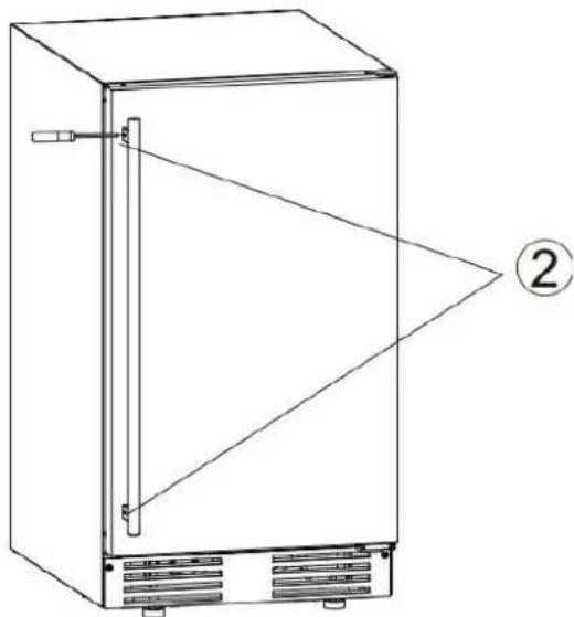 Summit BIM182ADA - INSTALLATING THE HANDLE. - 2