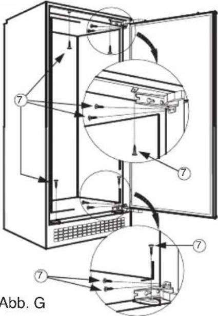 BAUKNECHT KR 195 A++ - Installationsanleitungen für Produkte mit Hettich-Scharnieren - 6