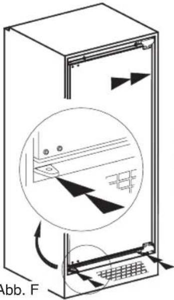 BAUKNECHT KR 195 A++ - Installationsanleitungen für Produkte mit Hettich-Scharnieren - 5