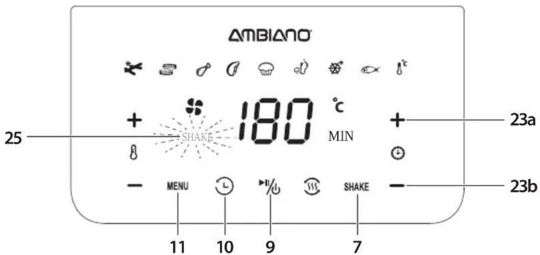 Ambiano GT-AF-14 - SHAKE-Funktion - 2
