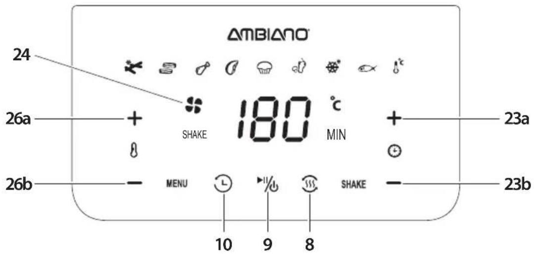 Ambiano GT-AF-14 - niet bij het bereiden van bederfelijke levensmiddelen (bijv. vlees of vis). - 2
