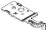 MIDEA MRU21F6AWW - Parts already mounted on the door (as shipped): - 2