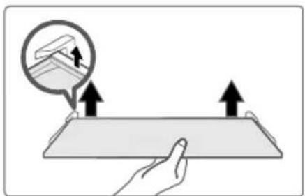 MIDEA MRU21F6AWW - Cleaning of glass shelf - 1