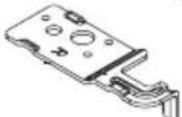 MIDEA MRU21B6ASL - Parts already mounted on the door (as shipped): - 2