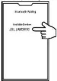 JBL JAM3000 - Pairing a Bluetooth device - 1