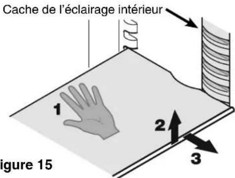 LIEBHERR HCB 1591G - Repositionner les étagères - Figure 15 - 1