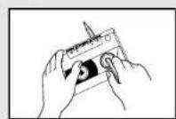SAMSUNG MM-DT8 - Précautions à prendre avec les cassettes audio - 1