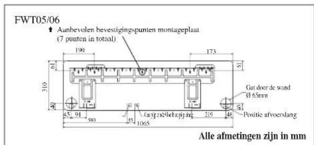 DAIKIN FWT06GATNMV1 - Installatieplaat monteren - 4