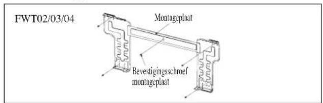 DAIKIN FWT06GATNMV1 - Installatieplaat monteren - 1